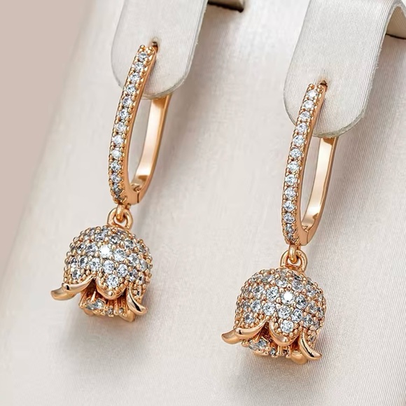 Jewelry - Tulip 585 Rose Gold Earrings